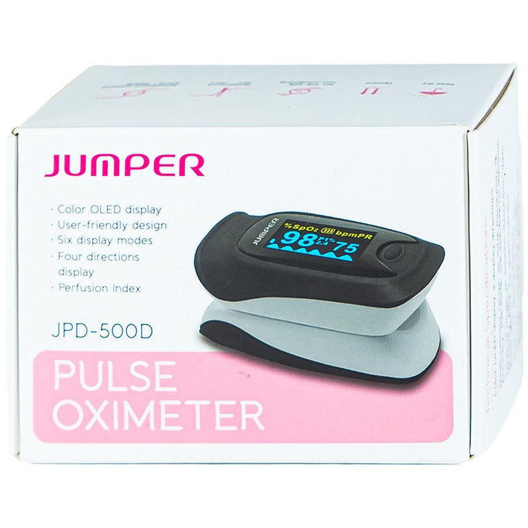 Máy đo nồng độ oxy trong máu Jumper JPD 500D Oled thiết kế nhỏ gọn và sử dụng dễ dàng