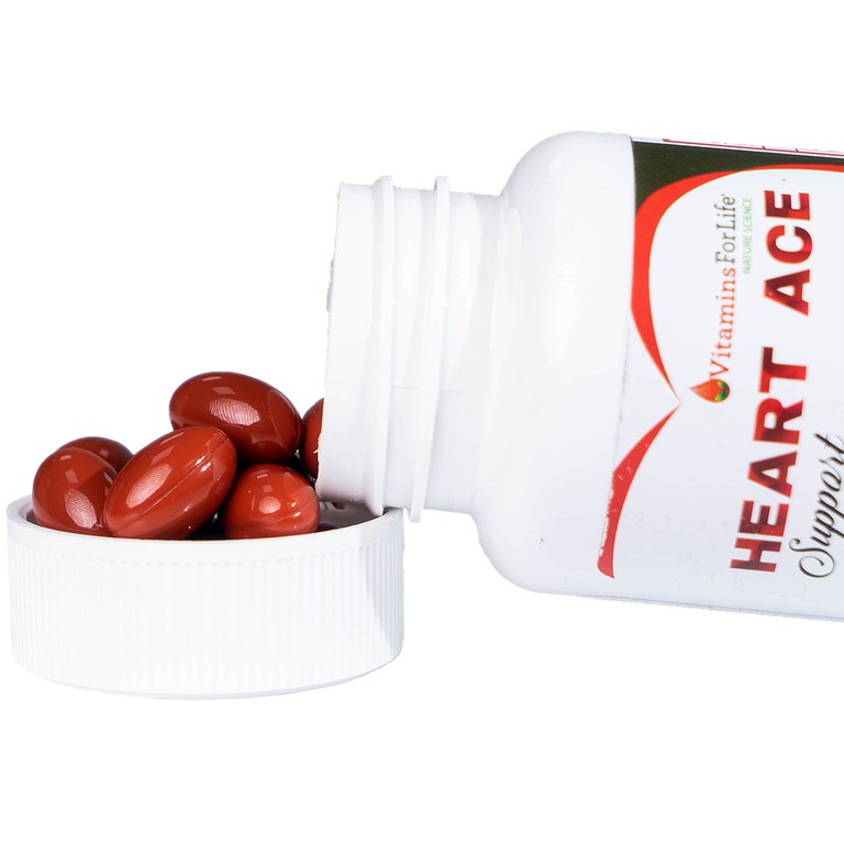 Viên uống Heart Ace Support Vitamins For Life hỗ trợ sức khỏe tim mạch, điều hòa nhịp tim (Hộp 30 viên)