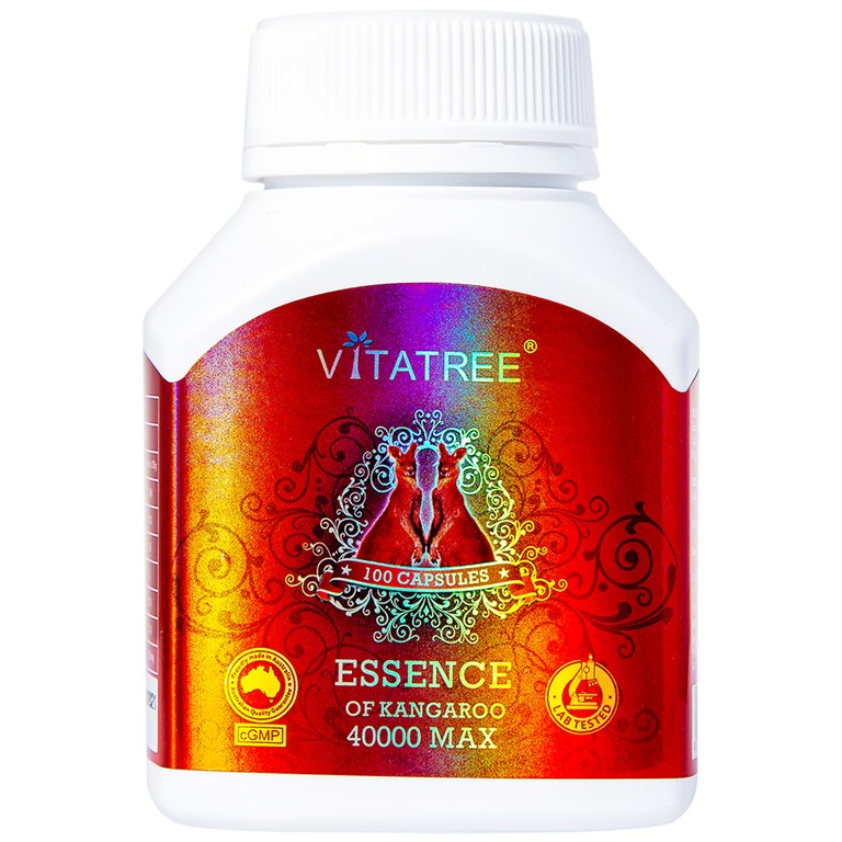 Viên uống Essence Of Kangaroo 40000 Max Vitatree bổ sung các acid amin, hỗ trợ cải thiện sức khỏe (100 viên)