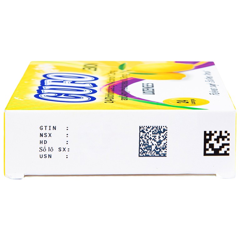 Viên ngậm Cufo vị chanh hỗ trợ điều trị triệu chứng trong nhiễm khuẩn miệng và họng (2 vỉ x 12 viên)