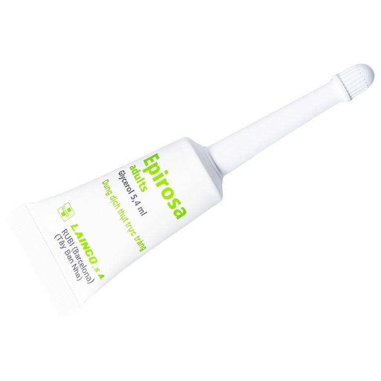Dung dịch thụt trực tràng Epirosa Adults Lainco giảm triệu chứng táo bón (6 tuýp x 7.5ml)