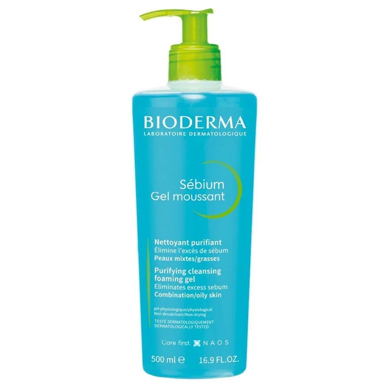 Sữa rửa mặt Bioderma Sebium Gel Moussant giúp làm sạch nhẹ nhàng kháng khuẩn ngăn ngừa mụn (200ml)