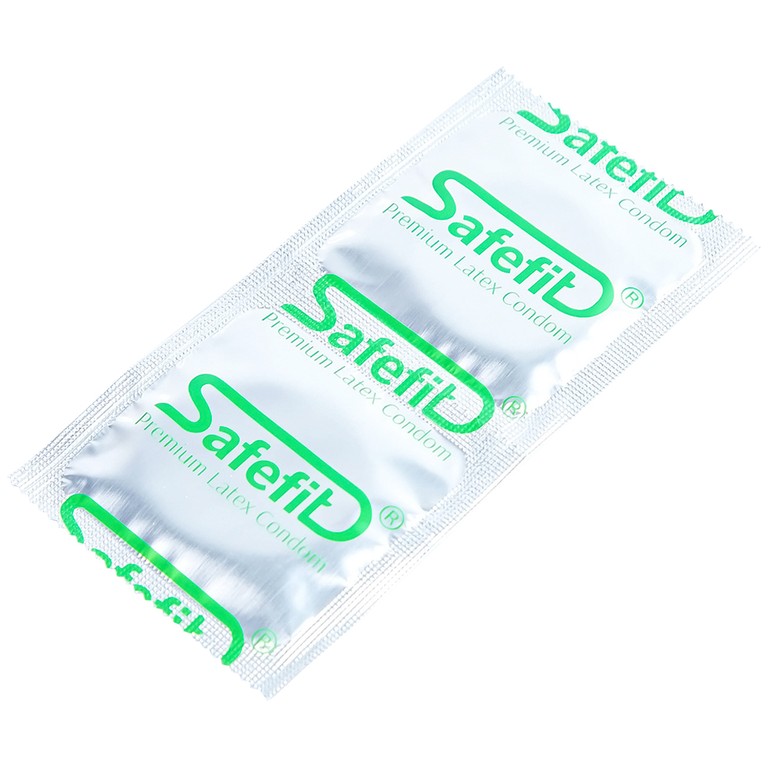 Bao cao su Safefit 003 S52 siêu mỏng, không gây kích ứng, có chất bôi trơn (12 cái) 