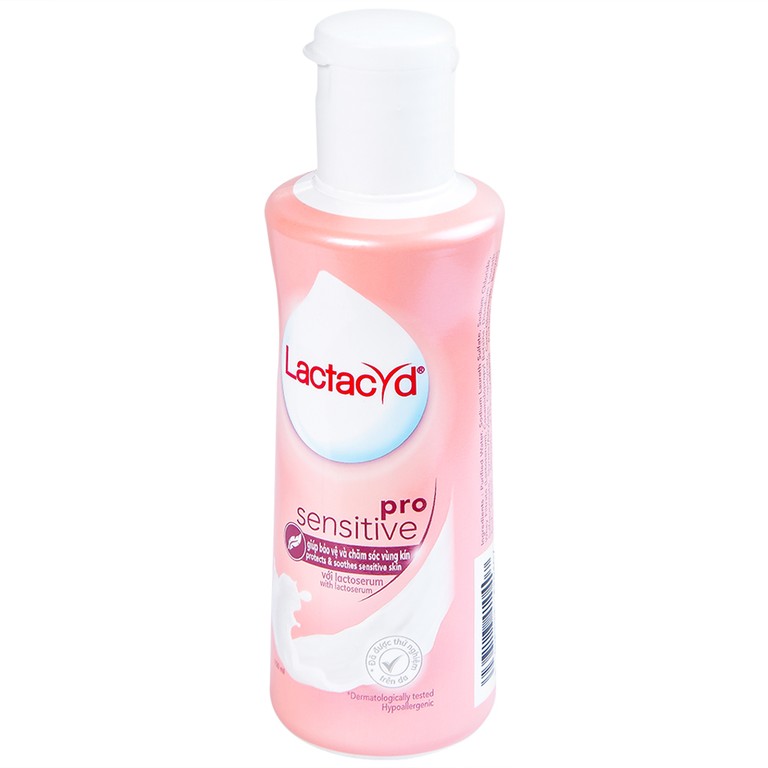 Dung dịch vệ sinh phụ nữ Lactacyd Pro Sensitive giảm ngứa, ngăn ngừa viêm nhiễm (150ml)