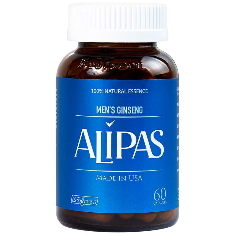 Viên uống Men’s Ginseng Alipas Ecogreen cải thiện rối loạn cương dương (60 viên)