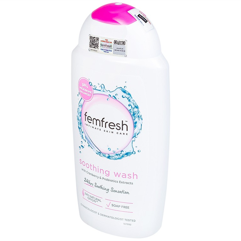 Dung dịch vệ sinh phụ nữ Femfresh Intima Skin Care Soothing Wash hỗ trợ điều trị viêm nhiễm phụ khoa (250ml)