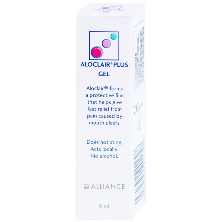 Gel bôi Aloclair Plus Gel giảm đau, kháng viêm và lành viêm loét khoang miệng (8ml)