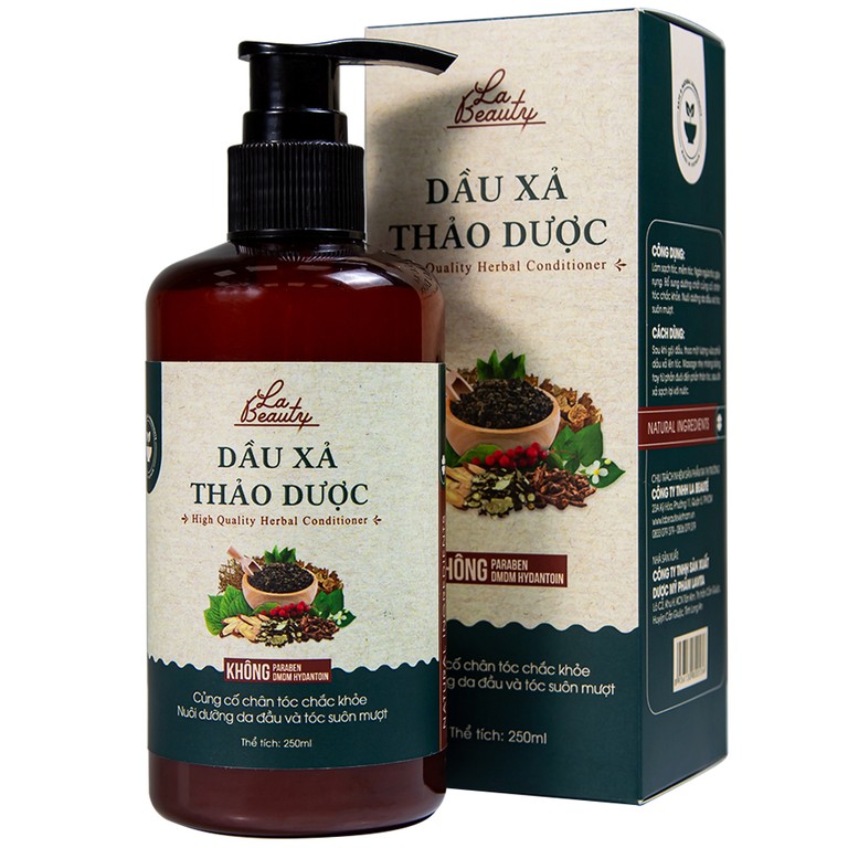 Dầu xả Thảo Dược La Beauty nuôi dưỡng da đầu và tóc suôn mượt (250ml)