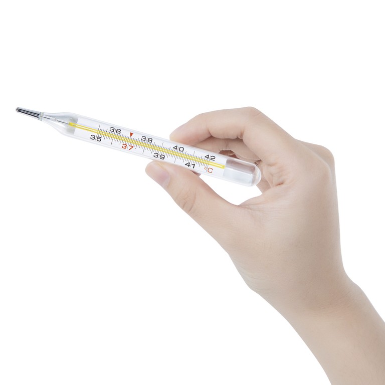 Nhiệt kế thủy tinh Aurora HMP 6001-A/B đo thân nhiệt có vạch chia độ rõ nét (12 Cái)