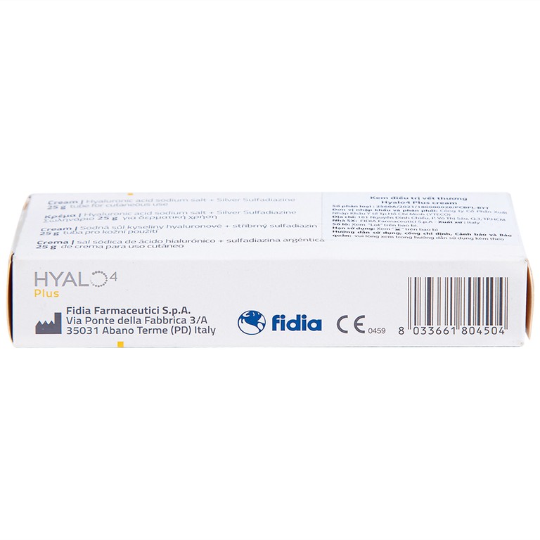 Kem che phủ vết thương Hyalo4 Plus cream hỗ trợ điều trị các tổn thương da (25g)