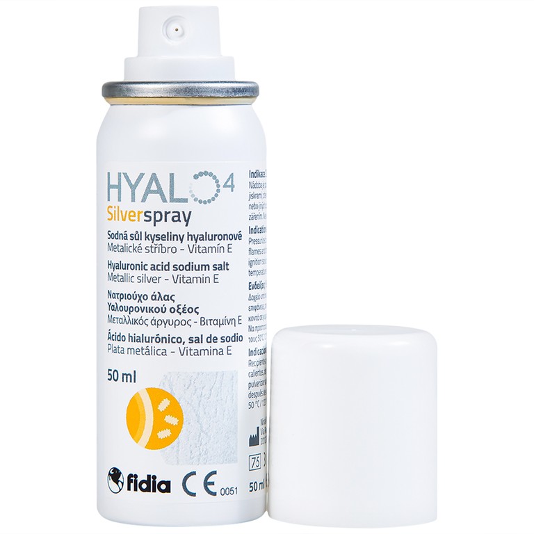 Chai xịt Hyalo4 Silver Spray hỗ trợ điều trị vết thương (50ml)