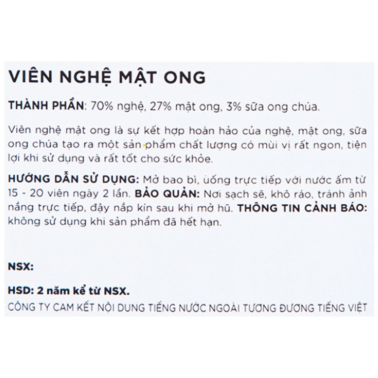 Viên Nghệ Mật Ong Royal Honey (250g)