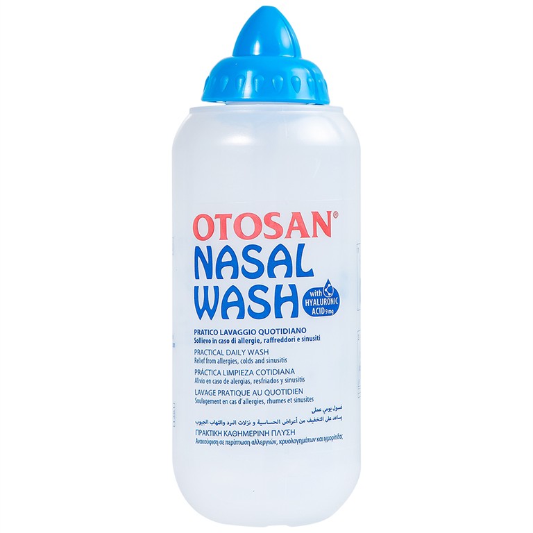 Bộ rửa xoang mũi Otosan Nasal Wash làm sạch sâu, hồi phục chứng viêm mũi dị ứng (1 kít + 30 gói)