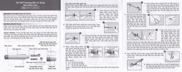 Máy đo đường huyết On Call Ez II ACON thiết kế gọn nhẹ, thao tác sử dụng đơn giản