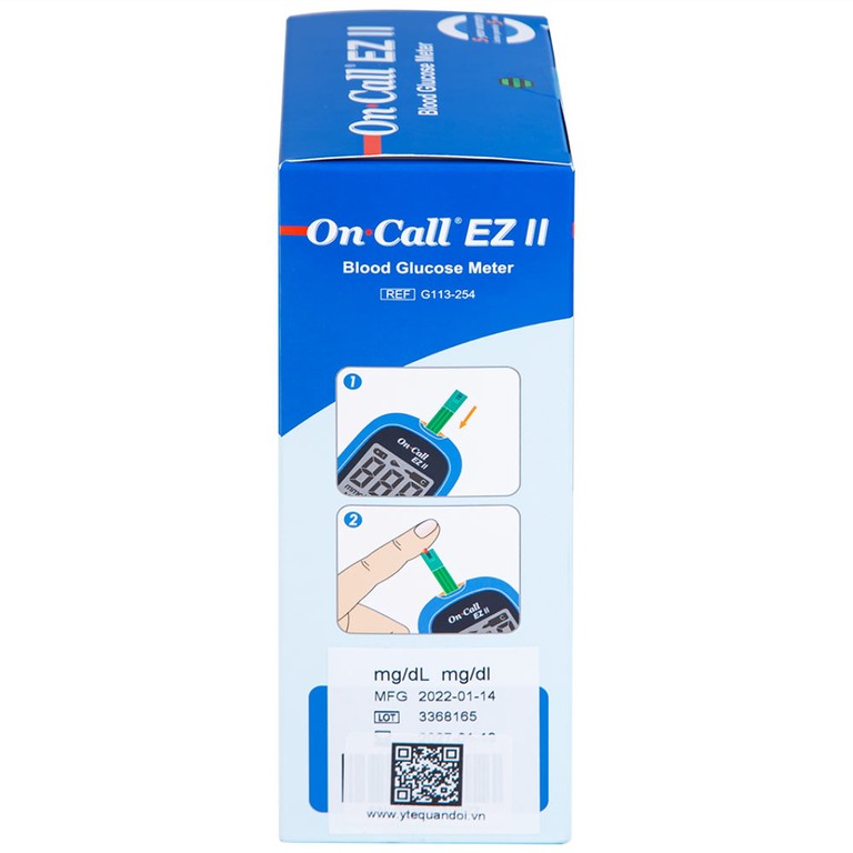 Máy đo đường huyết On Call Ez II ACON thiết kế gọn nhẹ, thao tác sử dụng đơn giản