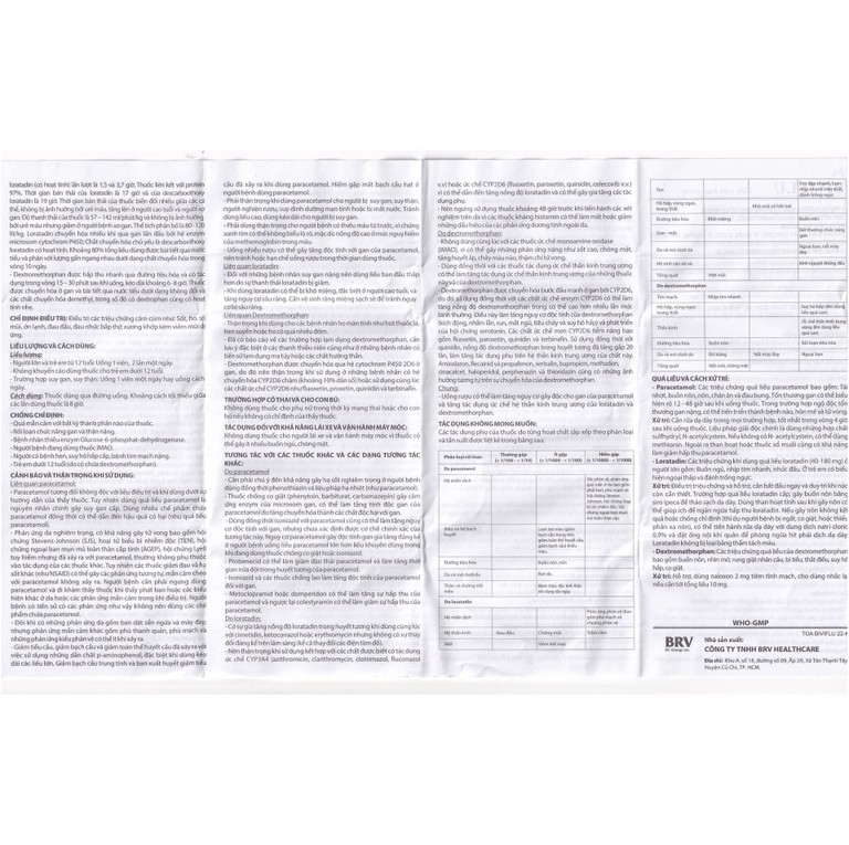 Thuốc Biviflu BRV điều trị các triệu chứng cảm cúm (10 vỉ x 12 viên)