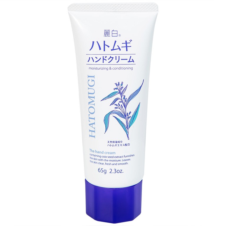 Kem dưỡng da tay Reihaku Hatomugi Hand Cream dưỡng ẩm, chống nhăn (65g)