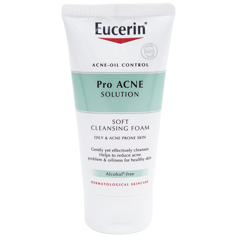 Sữa rửa mặt tạo bọt dịu nhẹ Eucerin Acne-Oil Control Pro Acne-Solution kiểm soát dầu, ngăn ngừa mụn (50g)