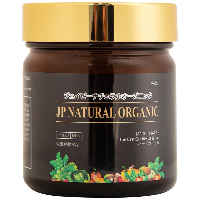 Thực phẩm bảo vệ sức khỏe JP Natural Organic Jpanwell bổ sung chất xơ, chống táo bón và tăng đề kháng (120 viên) 