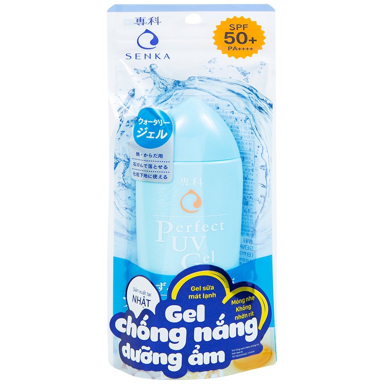 Gel sữa chống nắng Senka Perfect UV Gel N SPF 50+ PA++++ dành cho mặt và toàn thân (80ml)