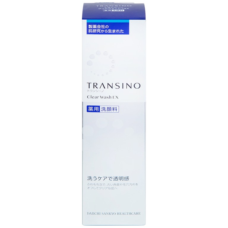 Sữa rửa mặt dưỡng trắng Transino Clear Wash EX hỗ trợ làm sáng da (100g)