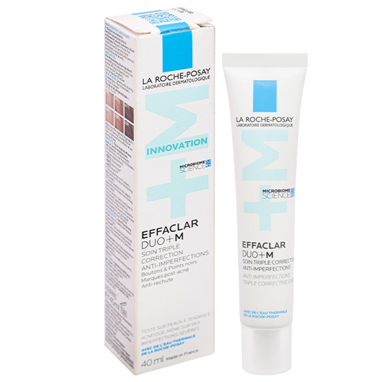 Kem bôi La Roche-Posay Effaclar Duo+M hỗ trợ giảm mụn và ngăn ngừa tái phát (40ml)