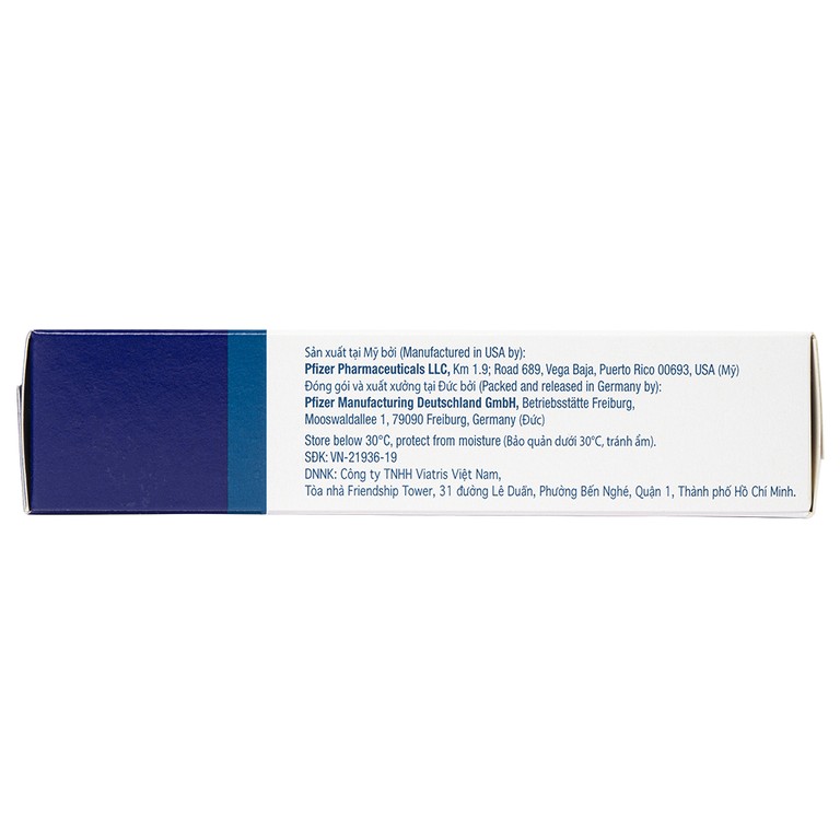 Thuốc Amlor 5mg Tablets Viatris điều trị tăng huyết áp, đau thắt ngực (3 vỉ x 10 viên)