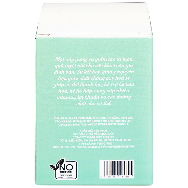 Mật Ong Gừng Và Giấm Táo Miele (250g)