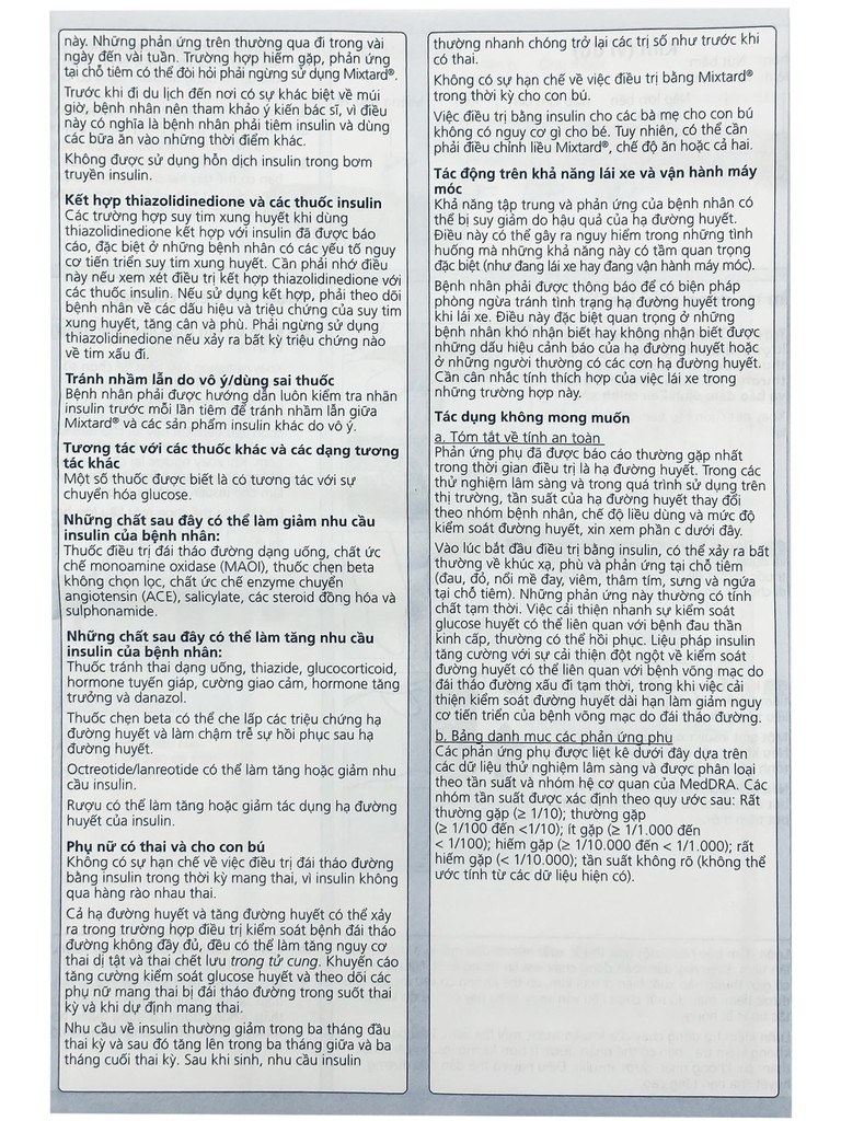 Bút tiêm Mixtard 30 Flexpen 100 IU/ml Novo Nordisk điều trị bệnh đái tháo đường (5 cây x 3ml)