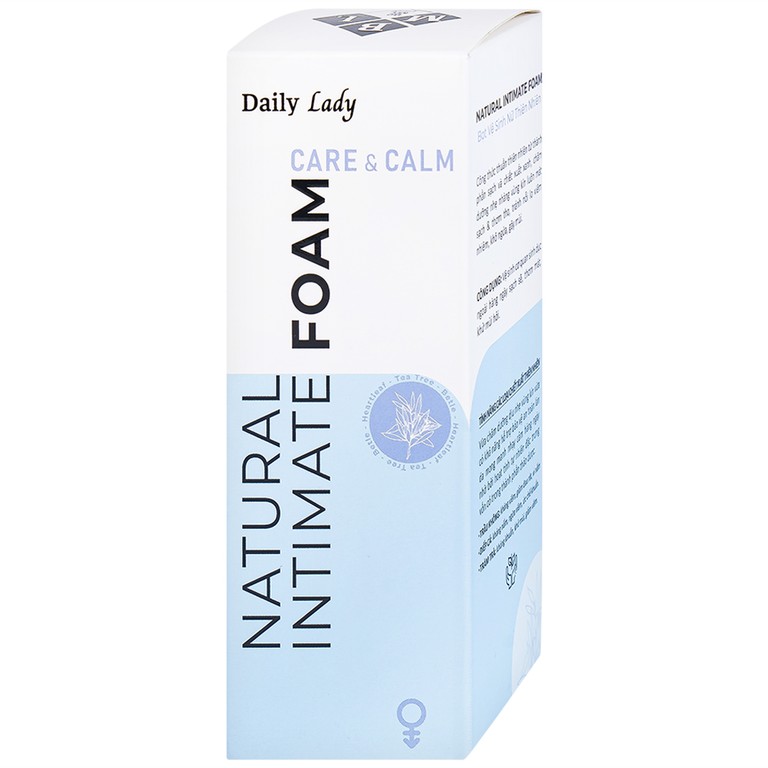 Dung dịch vệ sinh phụ nữ dạng bọt Daily Lady Care và Calm kháng viêm, giảm đau rát (100ml)