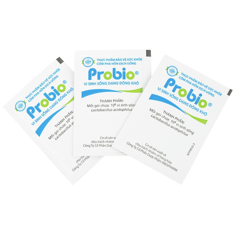 Cốm pha hỗn dịch uống Probio Imexpharm cân bằng hệ vi sinh đường ruột (14 gói)