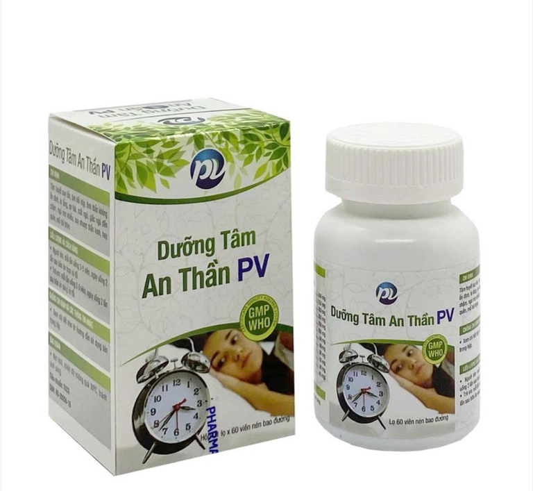 Thuốc Dưỡng Tâm An Thần PV điều trị tâm huyết suy tổn, tim hồi hộp (60 viên)