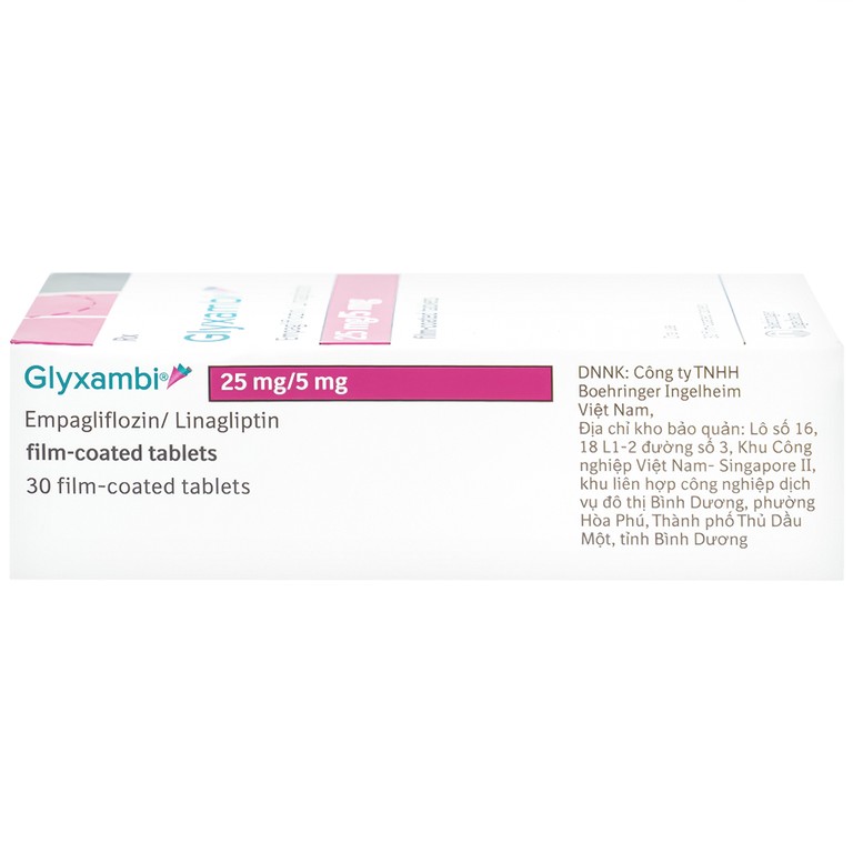 Thuốc Glyxambi 25mg/5mg Boehringer điều trị đái tháo đường típ 2 (3 vỉ x 10 viên)