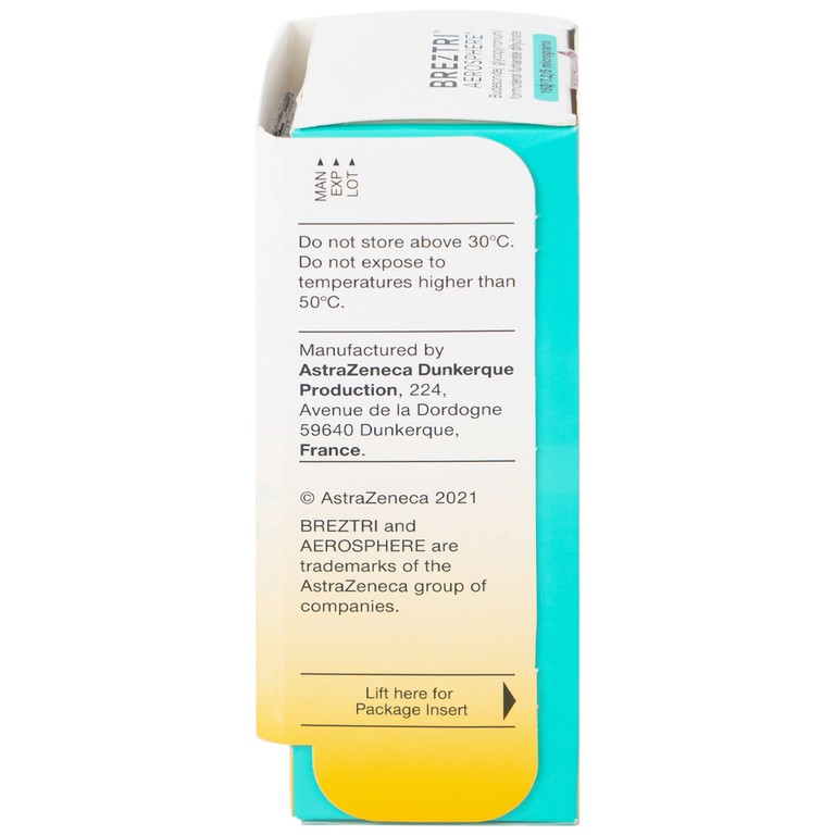 Thuốc hít Breztri 160/7.2/5mcg Astrazeneca giảm co thắt phế quản (120 liều)