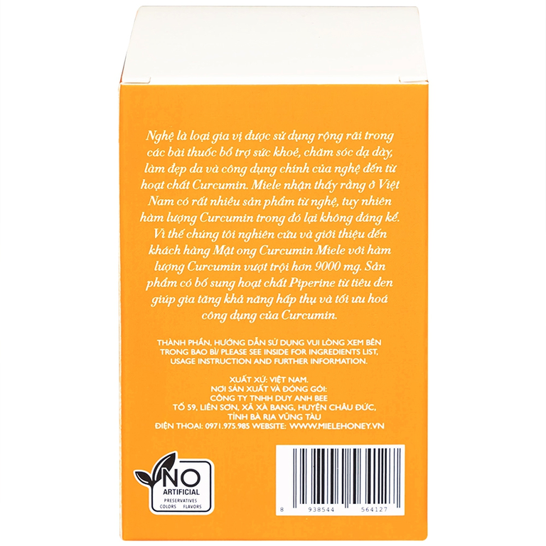 Mật Ong Curcumin Miele (250g)