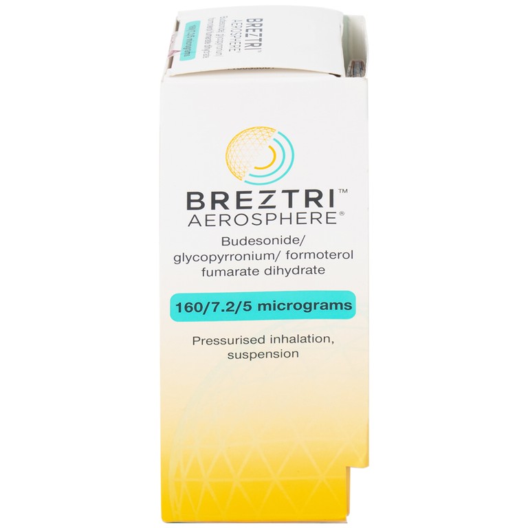 Thuốc hít Breztri 160/7.2/5mcg Astrazeneca giảm co thắt phế quản (120 liều)