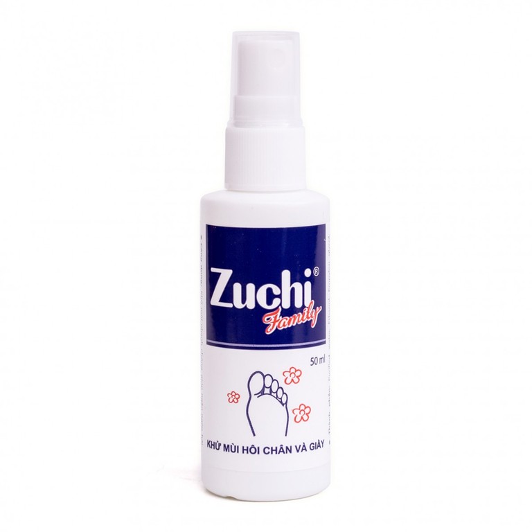 Xịt khử mùi Zuchi Hoa Linh giữ chân khô thoáng, sạch mùi (50ml)