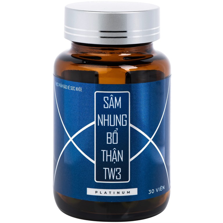Sâm Nhung Bổ Thận TW3 Platinum hỗ trợ bổ thận tráng dương (30 viên)