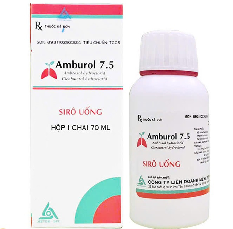 Thuốc Amburol 7.5mg Meyer-BPC điều trị các bệnh hô hấp cấp tính và mạn tính (70ml)