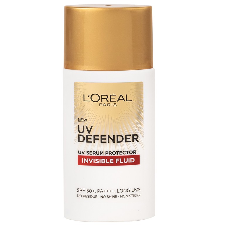 Kem chống nắng L’Oréal UV Defender UV Serum Protector Invisible Fluid SPF 50+ PA++++ bảo vệ da (50ml)