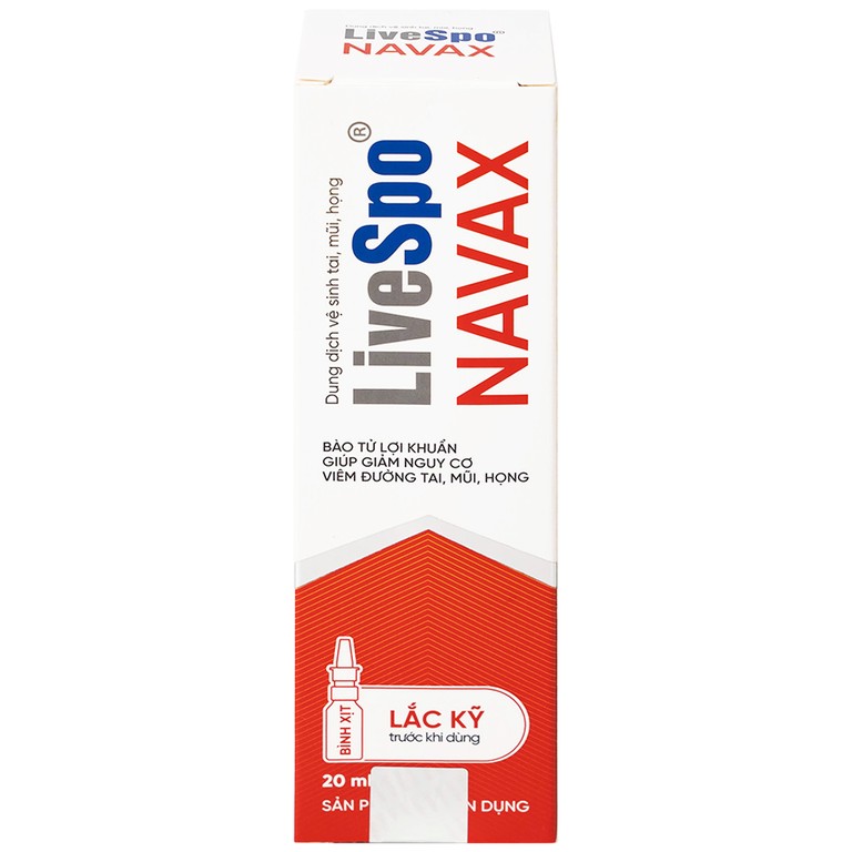 Dung dịch vệ sinh tai mũi họng LiveSpo Navax 20ml 