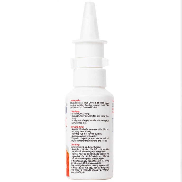 Dung dịch vệ sinh tai mũi họng LiveSpo Navax 20ml 