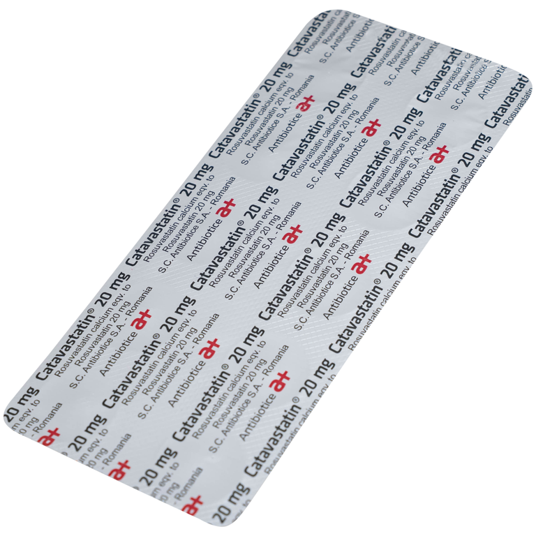 Thuốc Catavastatin 20mg Antibiotice điều trị tăng cholesterol máu và phòng ngừa biến cố tim mạch (3 vỉ x 10 viên)