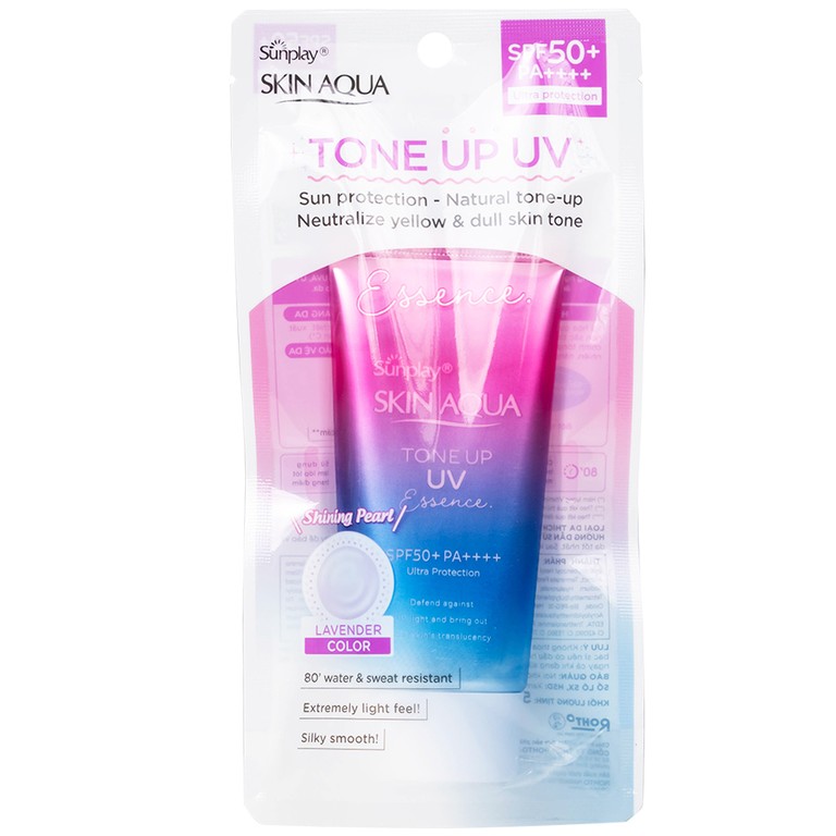 Tinh chất chống nắng Sunplay Tone Up UV Essence Rohto SPF50+ PA++++ nâng tông sáng hồng, trong suốt (50g)