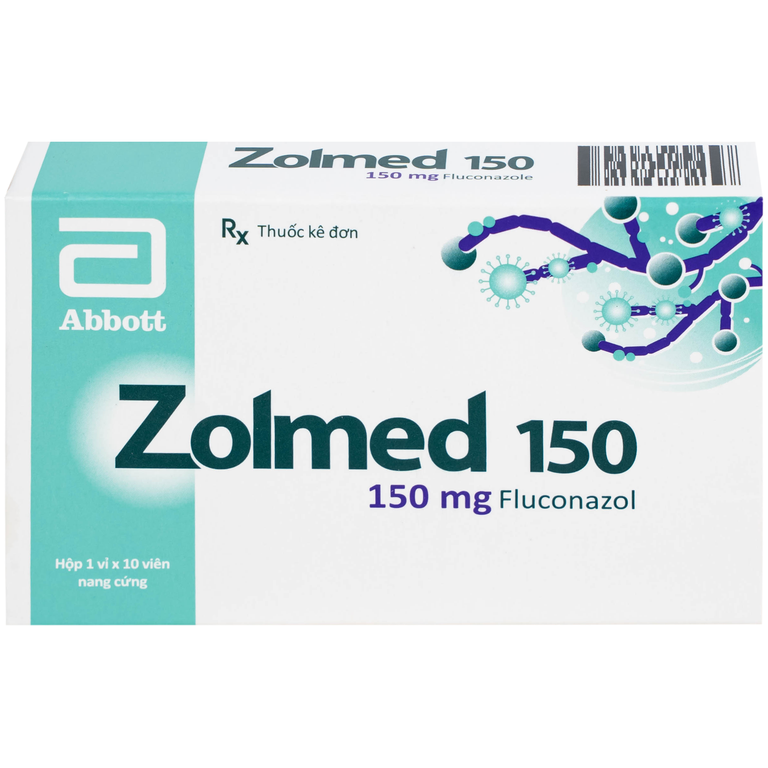 Thuốc Zolmed 150 Abbott điều trị các bệnh nhiễm nấm, dự phòng nhiễm nấm (1 vỉ x 10 viên)