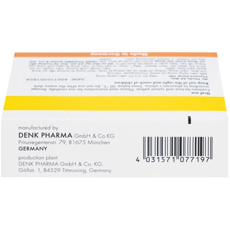 Thuốc Flucona-Denk 150mg điều trị nhiễm nấm candida ở người lớn (1 viên)