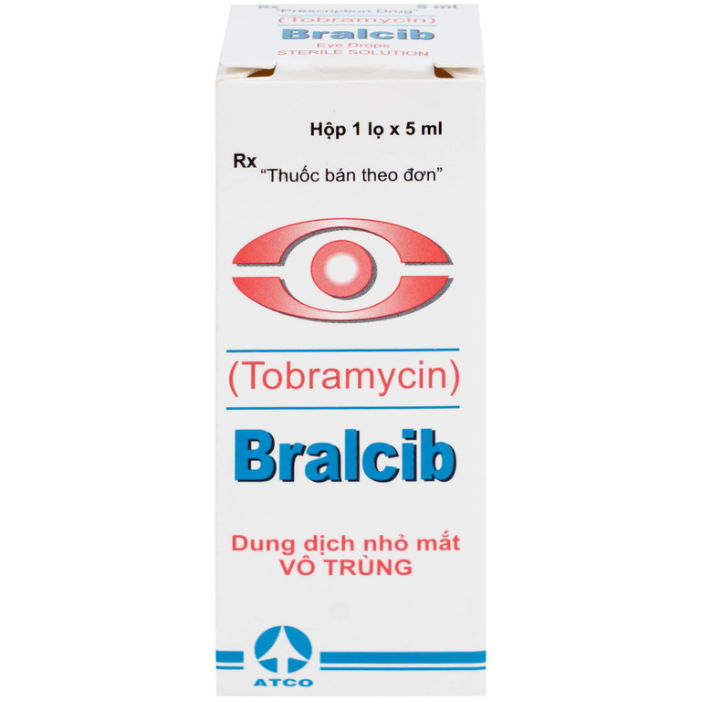 Thuốc Bralcib 3mg Atco điều trị các nhiễm khuẩn phần ngoài mắt do vi khuẩn nhạy cảm (5ml)