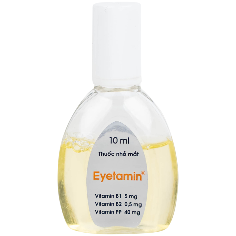 Dung dịch nhỏ mắt Eyetamin 10ml Bidiphar hỗ trợ phòng ngừa các triệu chứng chảy nước mắt, đỏ mắt 