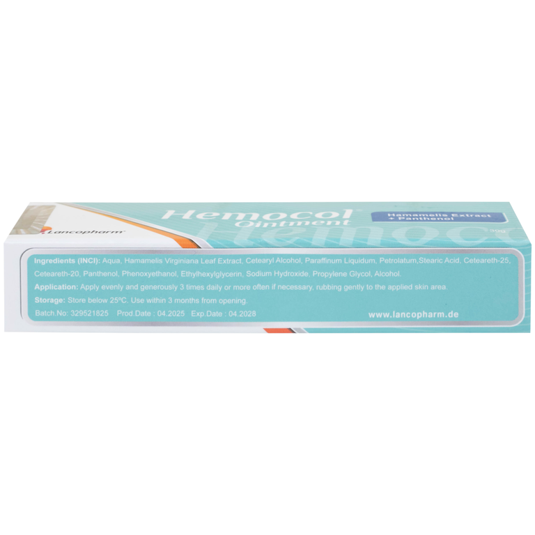 Kem bôi trĩ Hemocol Ointment Lancopharm kháng khuẩn, làm dịu (30g)