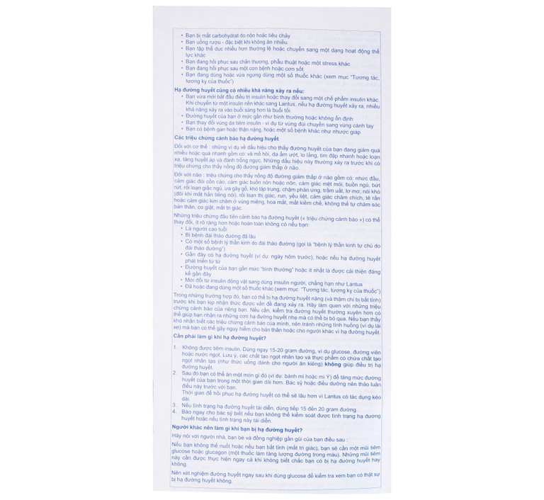 Bút tiêm Lantus SoloStar 100 Units/ml điều trị đái tháo đường (5 cây x 3ml)